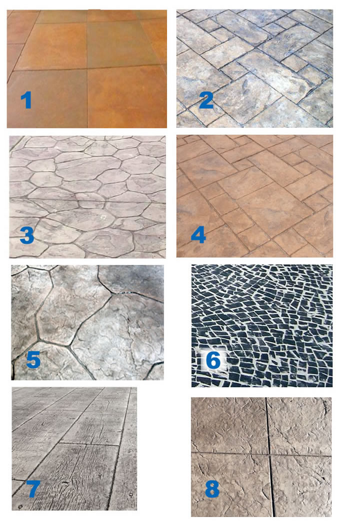 Stamped Concrete Samples
